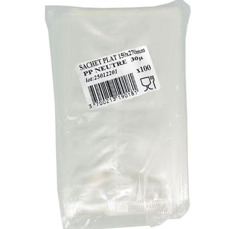 Cerf Dellier Lot sachets plats - 150 x 270 mm (x100)