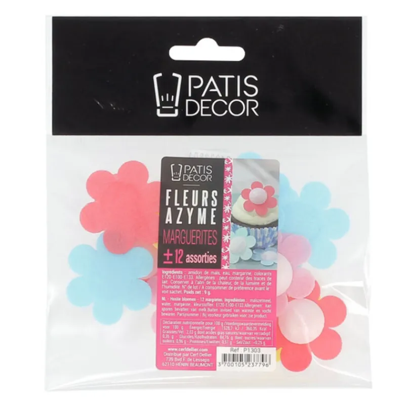 Cerf Dellier Marguerites assorties en azyme x12