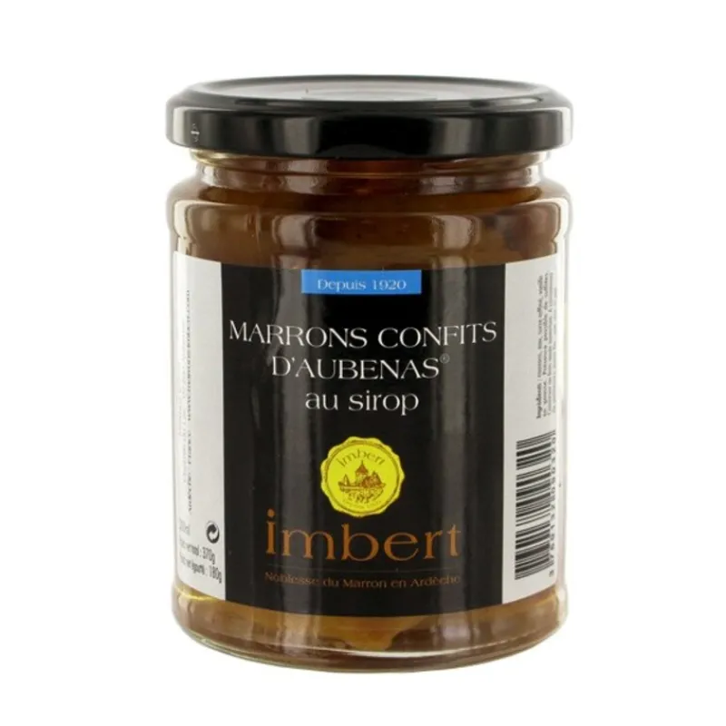 Cerf Dellier Marrons confits d'Aubenas au sirop Imbert 370 g