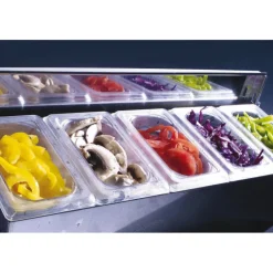 Cerf Dellier Matfer condibox avec 5 bacs GN 1/9 cristal