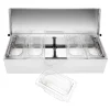 Cerf Dellier Matfer condibox avec 5 bacs GN 1/9 cristal