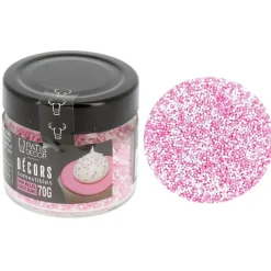 Cerf Dellier Mini billes roses et blanches