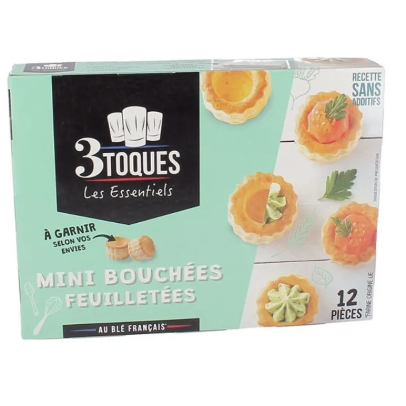 Cerf Dellier Mini bouchées feuilletées à garnir (x12)