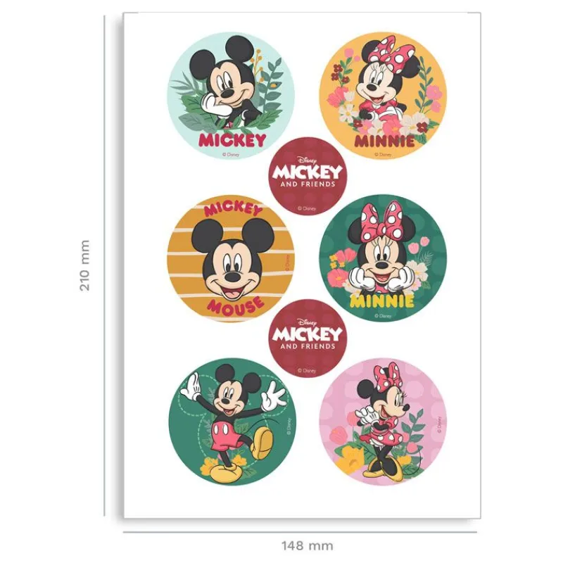 Cerf Dellier Mini disques azyme Mickey Minnie (x6)