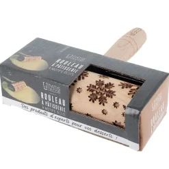 Cerf Dellier Mini rouleau empreintes Flocons de neige