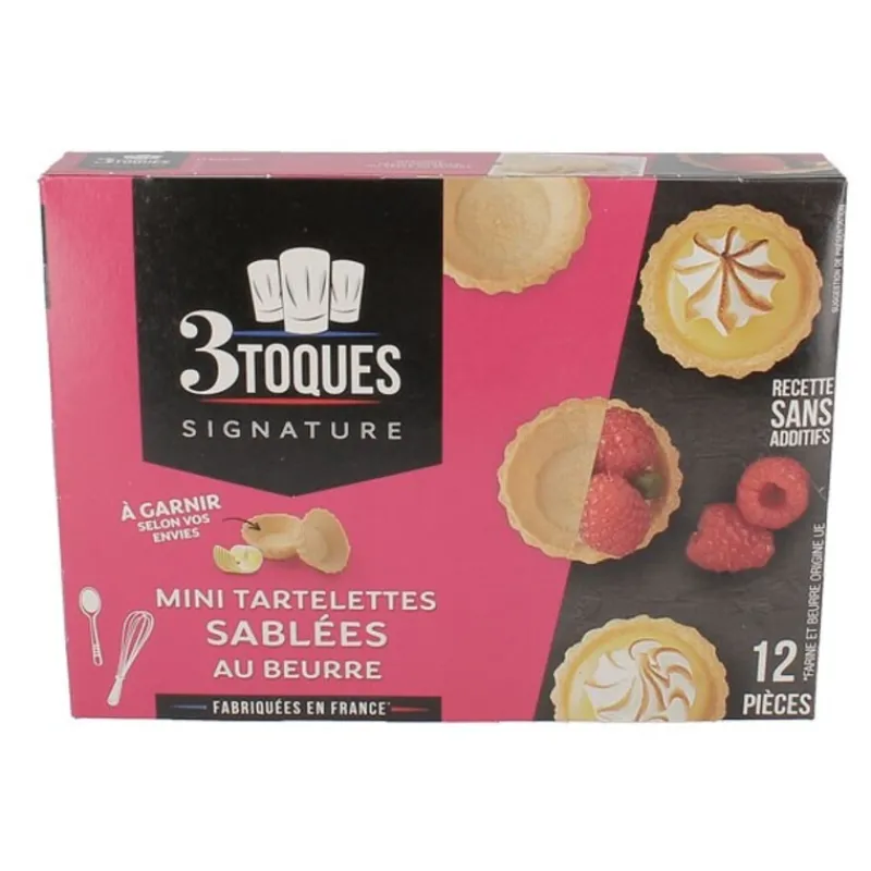 Cerf Dellier Mini tartelettes sablées au beurre (x 12)
