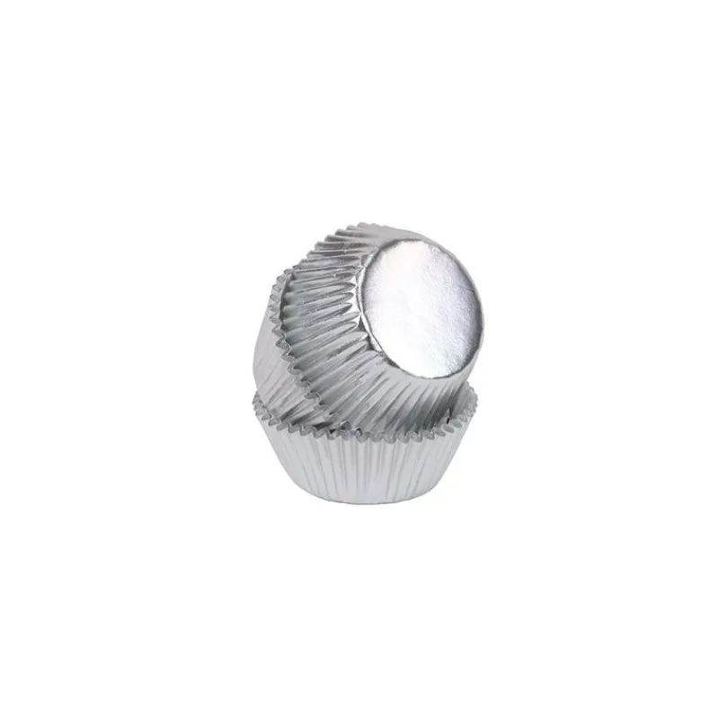 Cerf Dellier Mini-Caissettes aluminium argentées PME (x45)