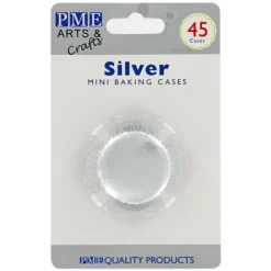 Cerf Dellier Mini-Caissettes aluminium argentées PME (x45)