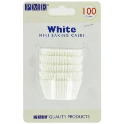 Cerf Dellier Mini-Caissettes cupcake blanches PME (x100)