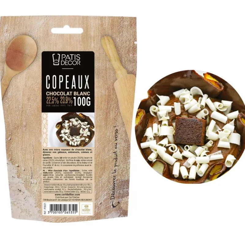 Cerf Dellier Mini-copeaux de chocolat blanc 100 g