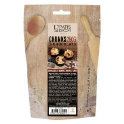 Cerf Dellier Mélange de chunks aux 3 chocolats 250 g