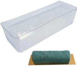Cerf Dellier Moule à bûche PVC "Flocons"