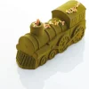 Cerf Dellier Moule à bûche silicone Train Pavoni
