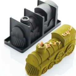Cerf Dellier Moule à bûche silicone Train Pavoni