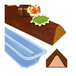 Cerf Dellier Moule à bûchette triangle en PVC (x 12)