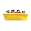 Cerf Dellier Moule à cake jetable jaune à pois (x4)
