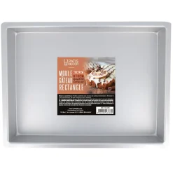 Cerf Dellier Moule à gâteau rectangulaire 28 x 39 cm H 7,6 cm