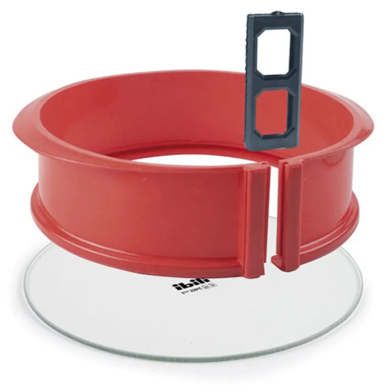 Cerf Dellier Moule à manqué démontable rond silicone base en verre 22,5 cm