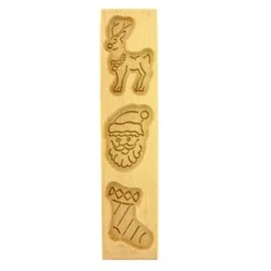 Cerf Dellier Moule à spéculoos en bois Noël