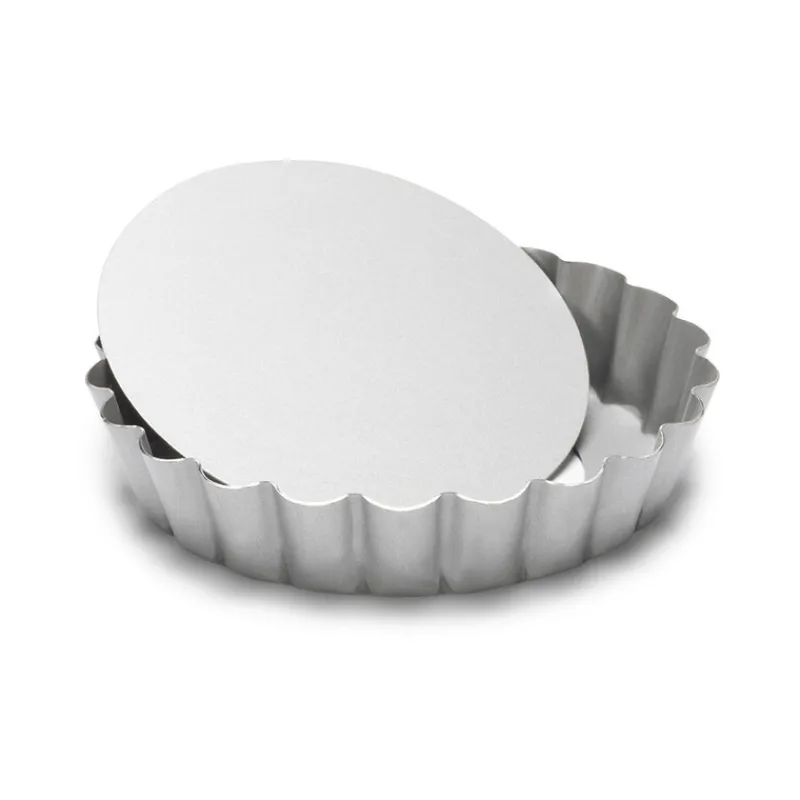 Cerf Dellier Moule à tartelette rond antiadhésif avec fond amovible