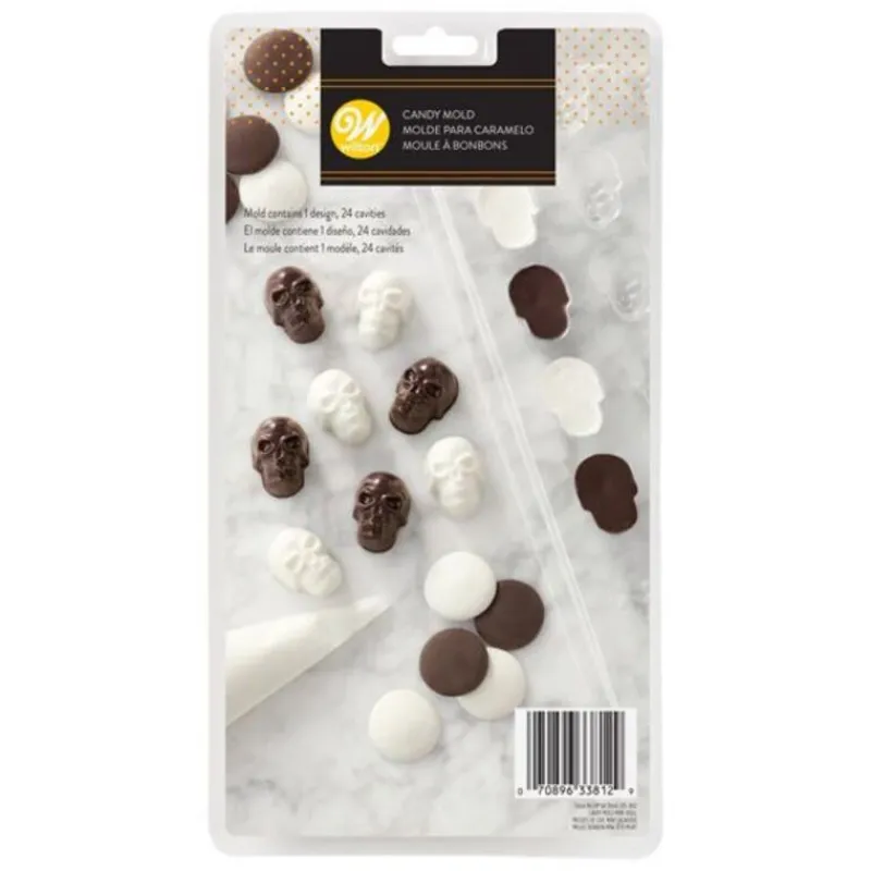 Cerf Dellier Moule bonbon Crânes Wilton