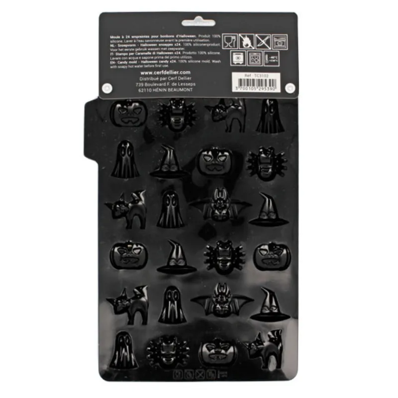 Cerf Dellier Moule bonbons Halloween en silicone