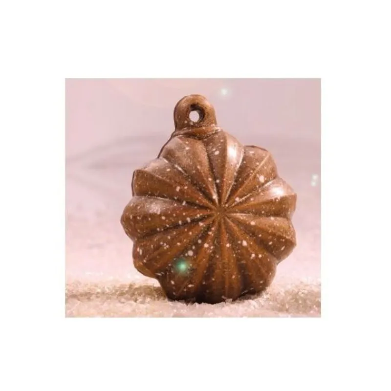 Cerf Dellier Moule chocolat 6 Boules de Noël étoiles