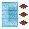 Cerf Dellier Moule chocolat Carrés 3 coeurs