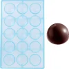 Cerf Dellier Moule chocolat demi-sphères 41 mm