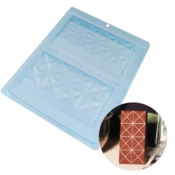 Cerf Dellier Moule chocolat en 3 parties tablette origami
