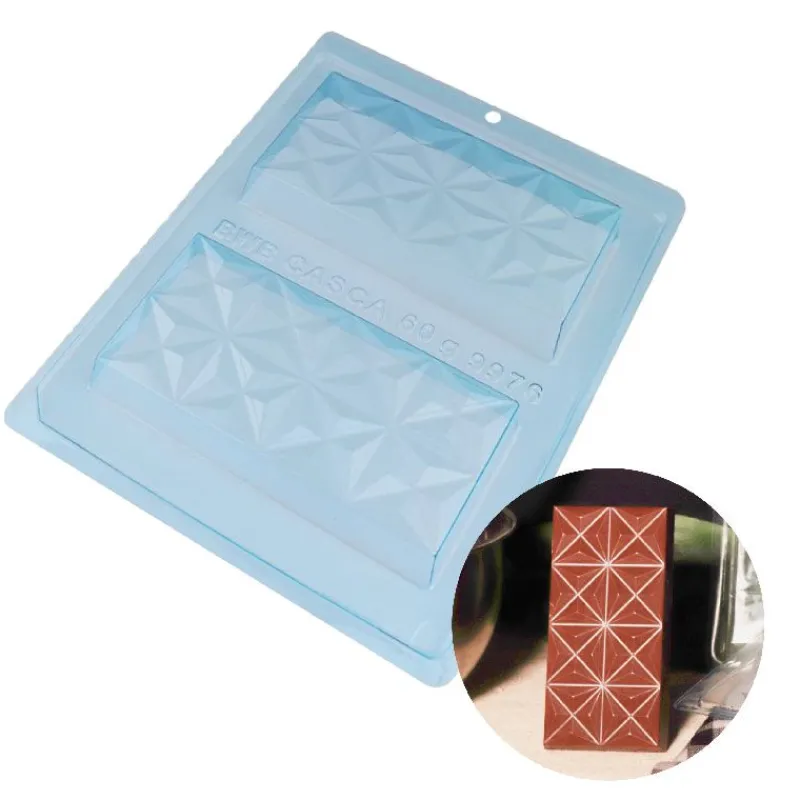 Cerf Dellier Moule chocolat en 3 parties tablette origami