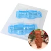 Cerf Dellier Moule chocolat en 3 parties 1 casse-noisette 3D