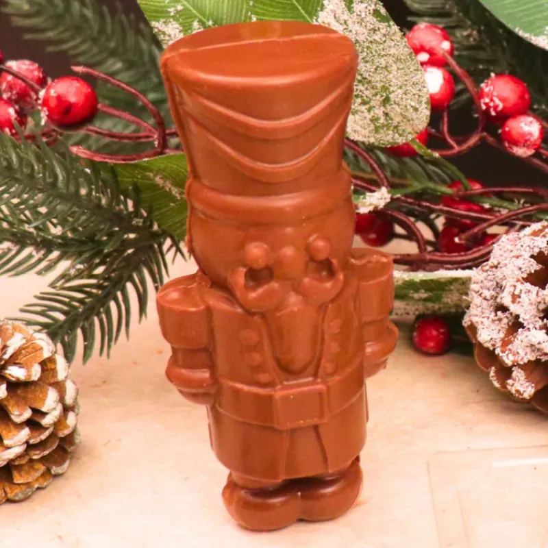 Cerf Dellier Moule chocolat en 3 parties 1 casse-noisette 3D