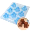 Cerf Dellier Moule chocolat en 3 parties 8 coupes étoile