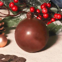 Cerf Dellier Moule chocolat en 3 parties Boules de Noël lisses Patisdécor