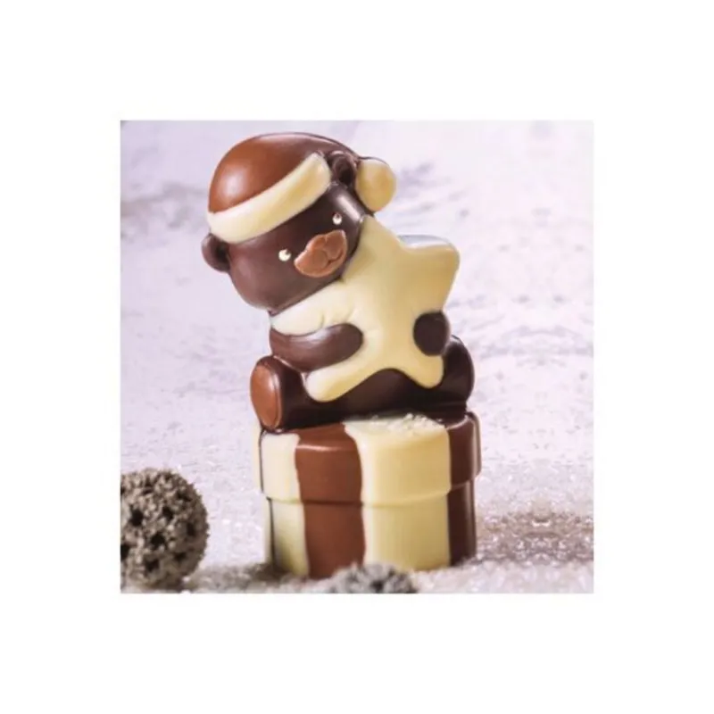 Cerf Dellier Moule chocolat ourson étoile 3D