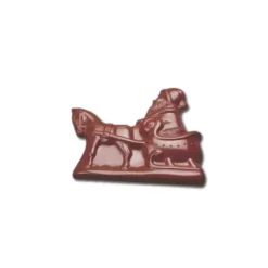 Cerf Dellier Moule chocolat Père Noël traineau