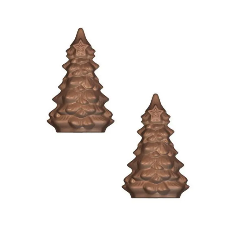 Cerf Dellier Moule chocolat sapin de Noël 15 cm Patisdécor