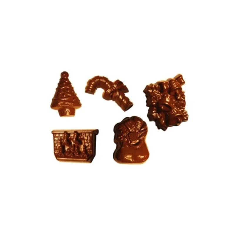 Cerf Dellier Moule chocolat Sujets de Noel assortis