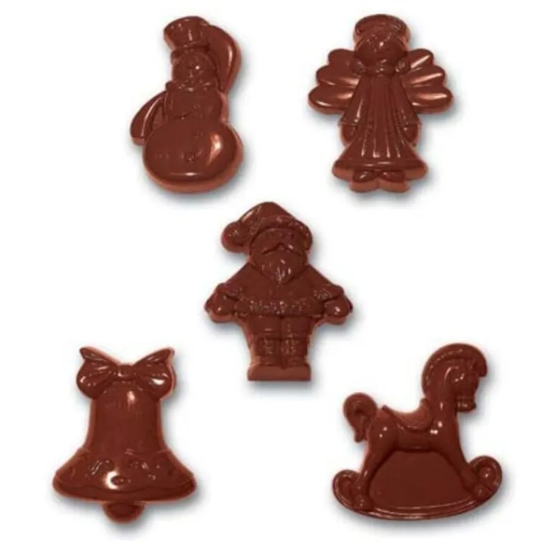 Cerf Dellier Moule chocolat sujets de Noël assortis