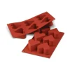 Cerf Dellier Moule silicone 6 coeurs profonds