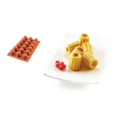 Cerf Dellier Moule silicone 18 mini cannelés bordelais