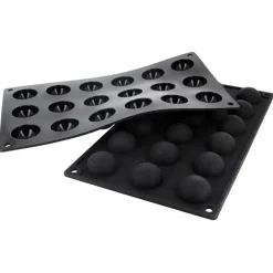 Cerf Dellier Moule silicone 18 mini demi-sphères 3,5 cm