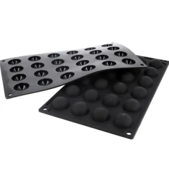 Cerf Dellier Moule silicone 24 mini demi-sphères Ø 3 cm