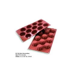 Cerf Dellier Moule silicone 12 mini-briochettes