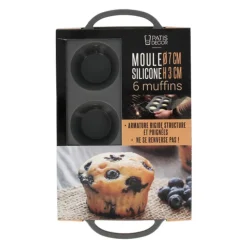 Cerf Dellier Moule silicone 6 muffins Ø 7 cm