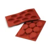 Cerf Dellier Moule silicone 9 ovales 70x50 mm