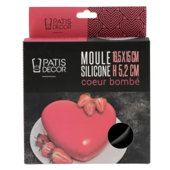 Cerf Dellier Moule Silicone Coeur Bombé
