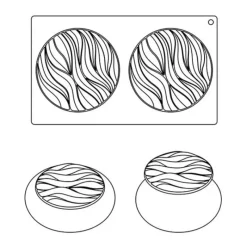 Cerf Dellier Moule silicone River Pavoni