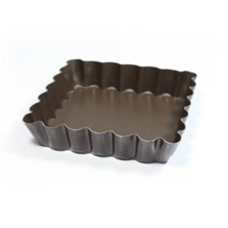 Cerf Dellier Moules à tartelettes carrés antiadhésifs (x6)